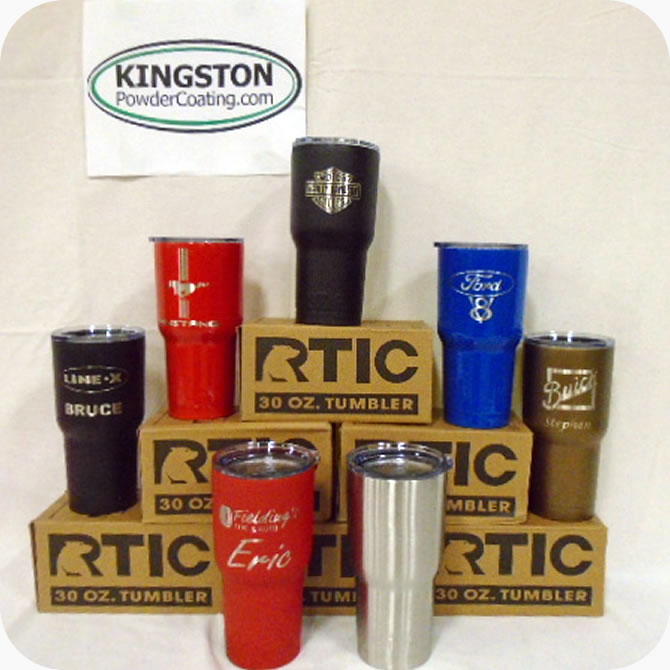 Powder Coat Travel Mugs